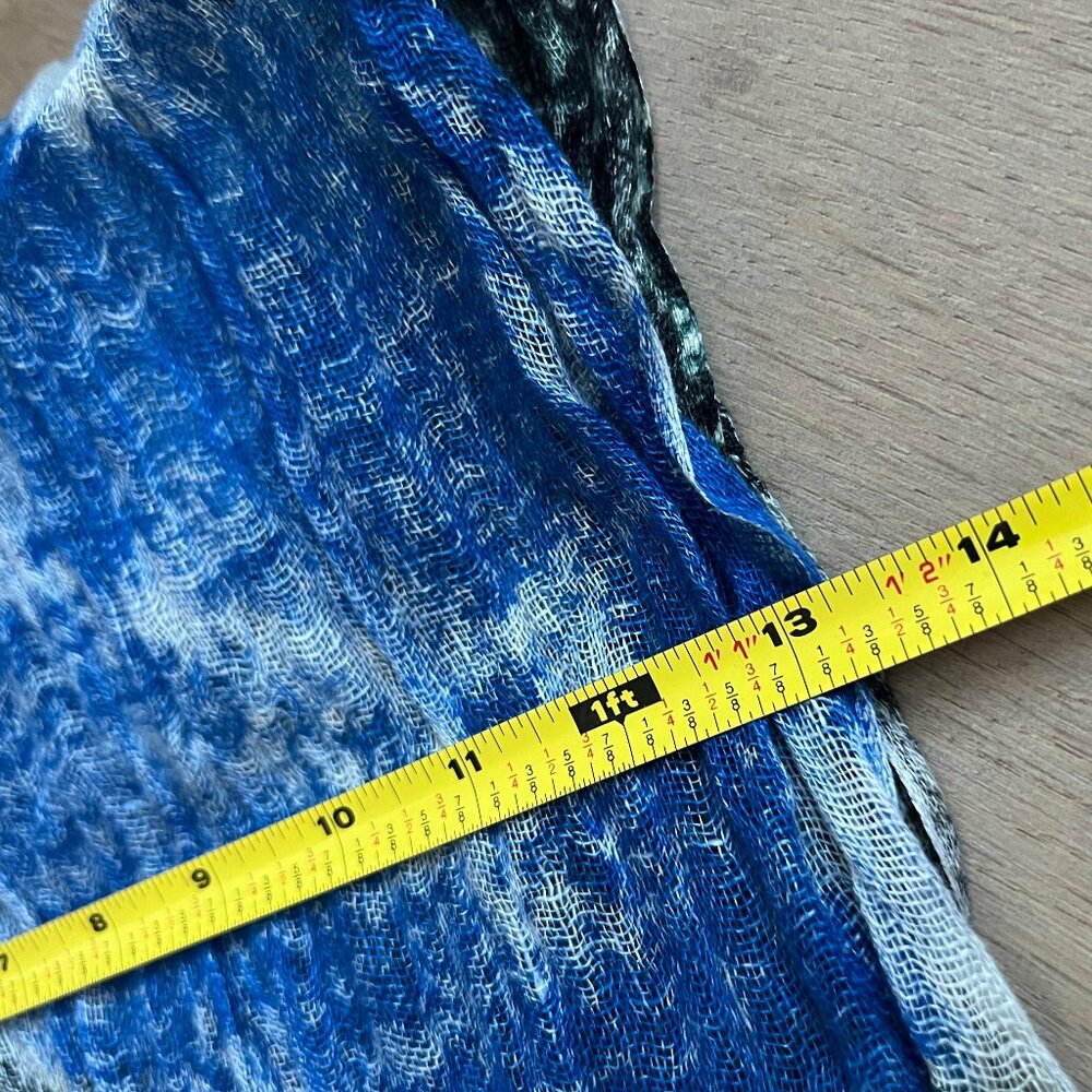 Abstract Color Wash Scarf - Picture 4 of 4